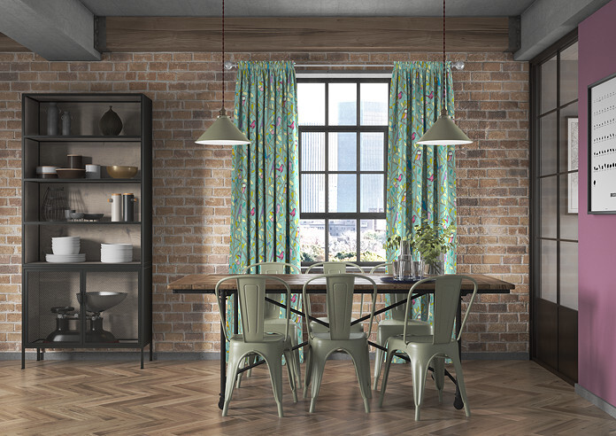 Tweety, Duckegg - Made to Measure Curtains - Image 5